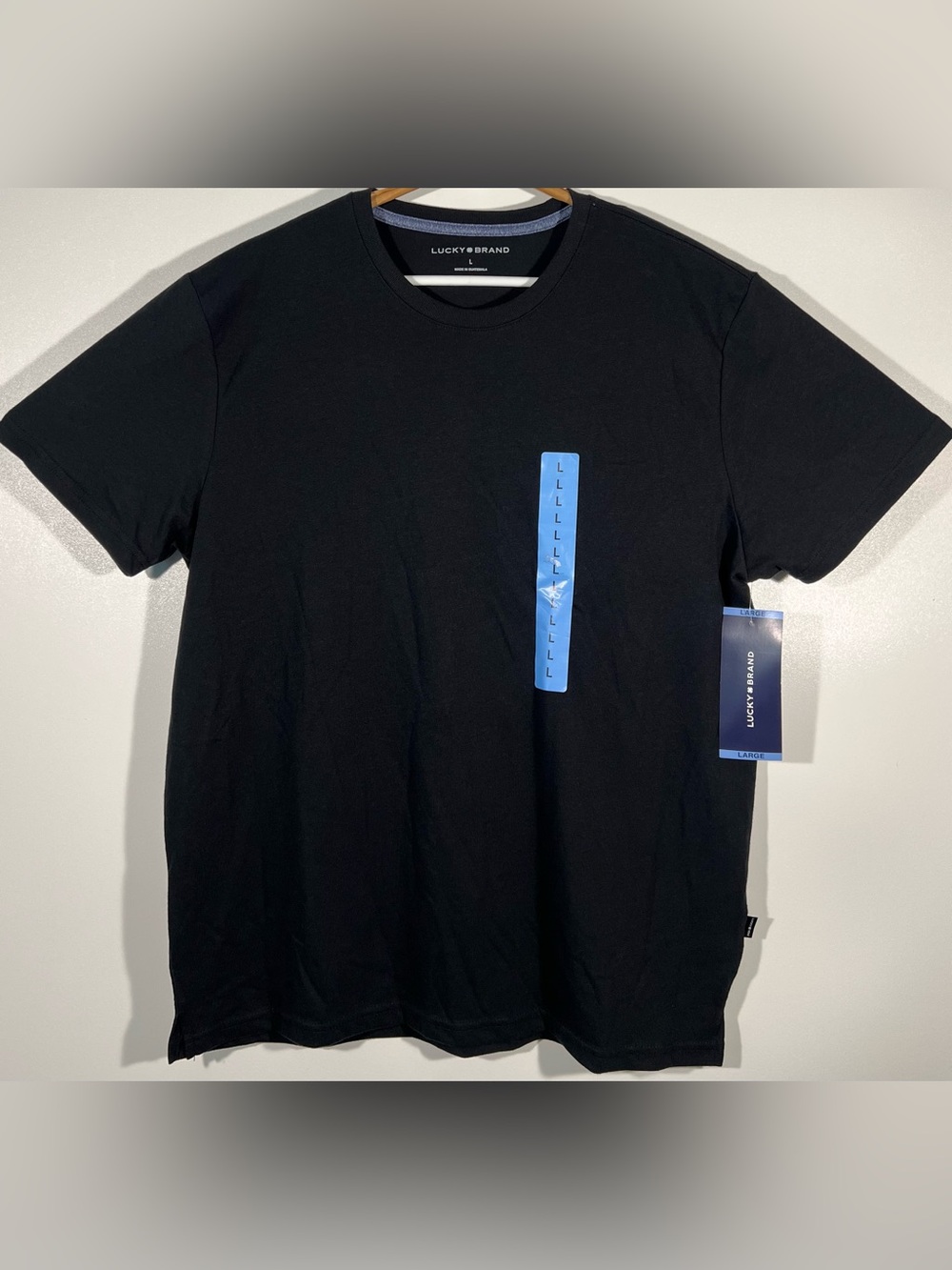 Lucky Brand Men’s Casual Crewneck Short Sleeve T-shirt Sz L Rayon Polyester NWT